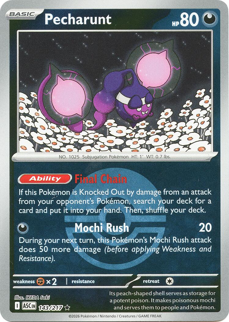 Pecharunt (143/217) (Poke Ball) [Mega Evolution: Ascended Heroes] | Gamers Paradise