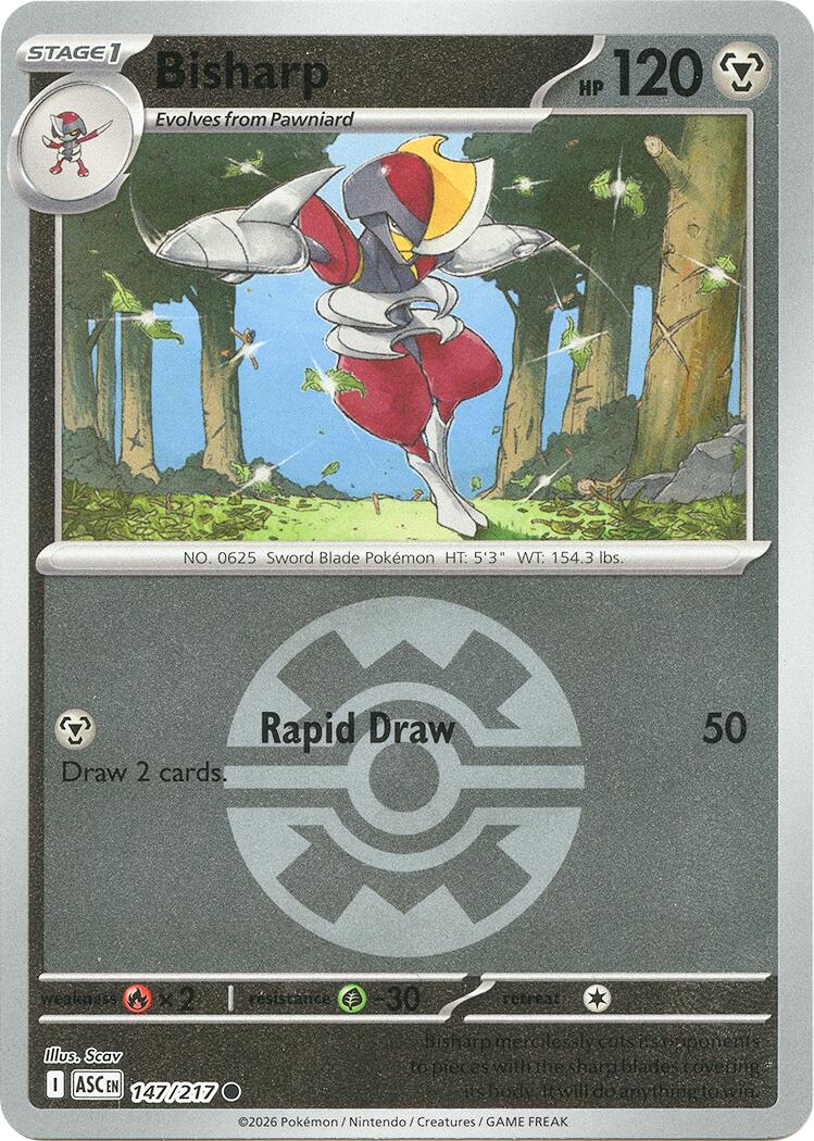 Bisharp (147/217) (Quick Ball) [Mega Evolution: Ascended Heroes] | Gamers Paradise