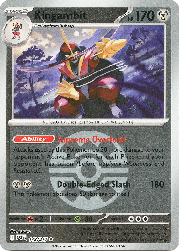 Kingambit (148/217) (Quick Ball) [Mega Evolution: Ascended Heroes] | Gamers Paradise