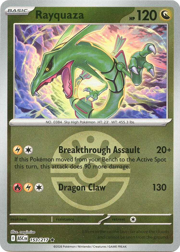 Rayquaza (153/217) (Friend Ball) [Mega Evolution: Ascended Heroes] | Gamers Paradise