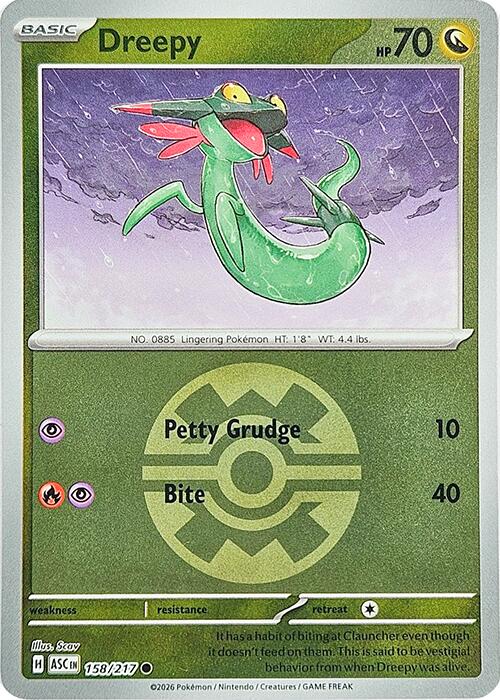 Dreepy (158/217) (Quick Ball) [Mega Evolution: Ascended Heroes] | Gamers Paradise