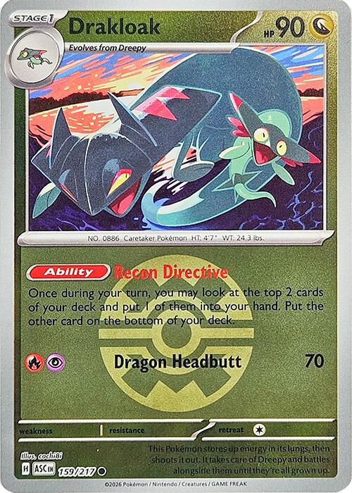 Drakloak (159/217) (Quick Ball) [Mega Evolution: Ascended Heroes] | Gamers Paradise