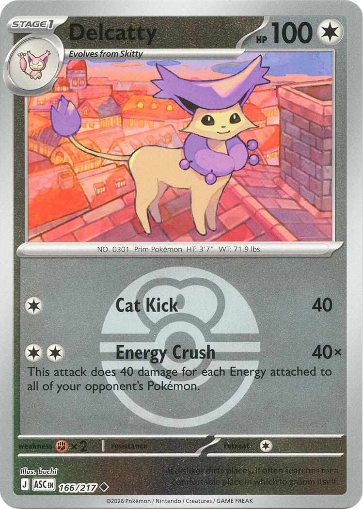 Delcatty (166/217) (Love Ball) [Mega Evolution: Ascended Heroes] | Gamers Paradise