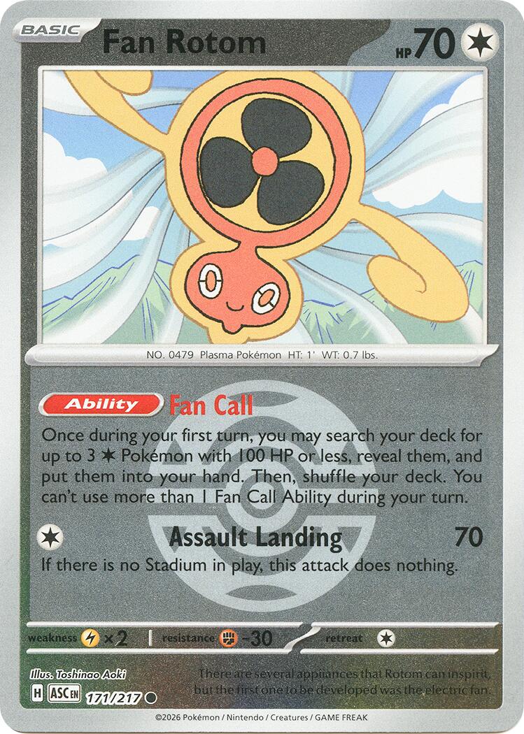 Fan Rotom (171/217) (Dusk Ball) [Mega Evolution: Ascended Heroes] | Gamers Paradise