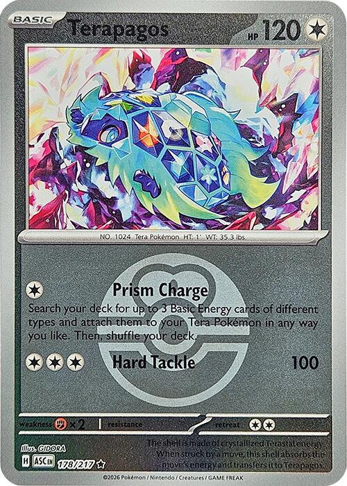 Terapagos (178/217) (Love Ball) [Mega Evolution: Ascended Heroes] | Gamers Paradise