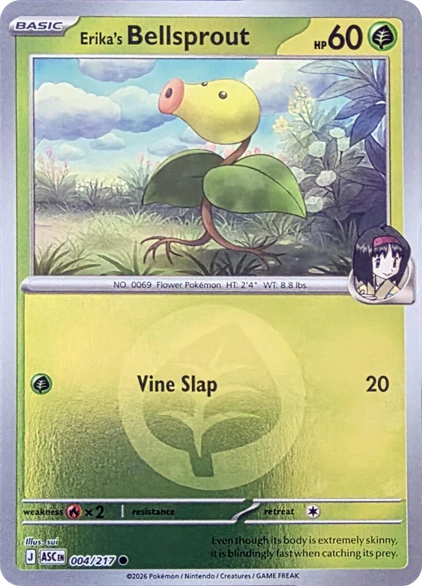 Erika's Bellsprout (004/217) (Energy Symbol Pattern) [Mega Evolution: Ascended Heroes] | Gamers Paradise