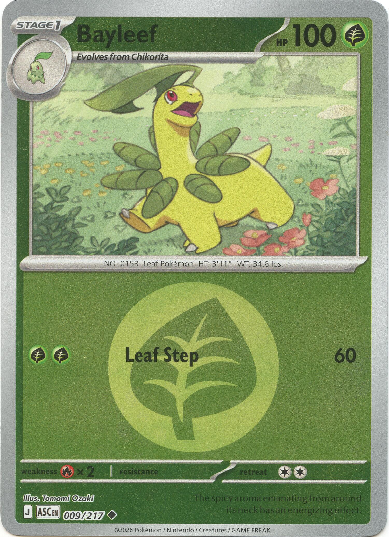 Bayleef (009/217) (Energy Symbol Pattern) [Mega Evolution: Ascended Heroes] | Gamers Paradise