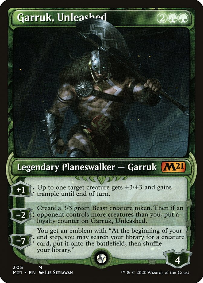 Garruk, Unleashed (Showcase) [Core Set 2021] | Gamers Paradise