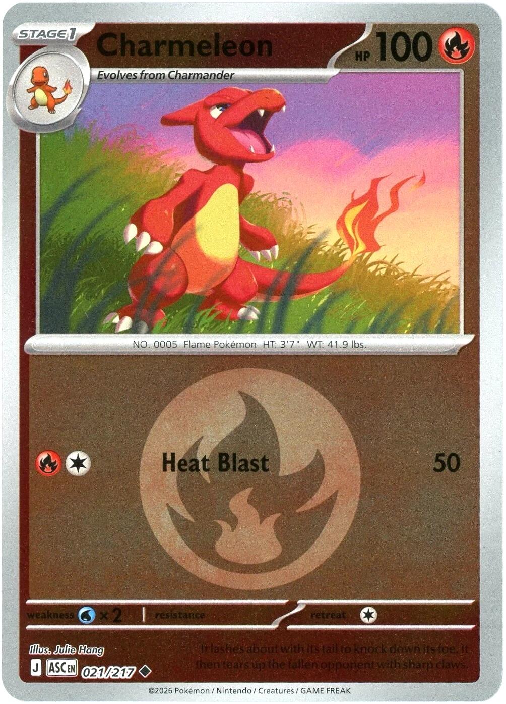 Charmeleon (021/217) (Energy Symbol Pattern) [Mega Evolution: Ascended Heroes] | Gamers Paradise
