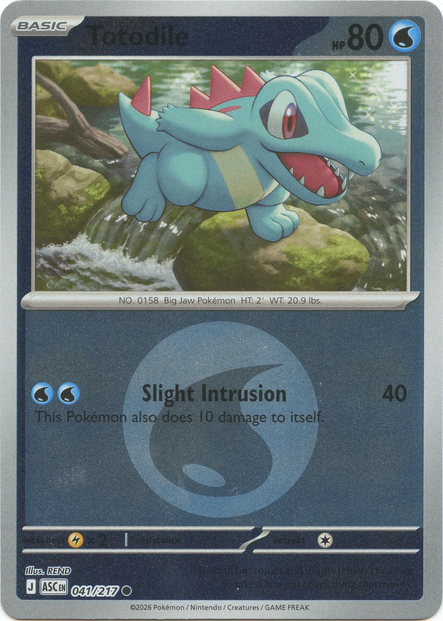 Totodile (041/217) (Energy Symbol Pattern) [Mega Evolution: Ascended Heroes] | Gamers Paradise