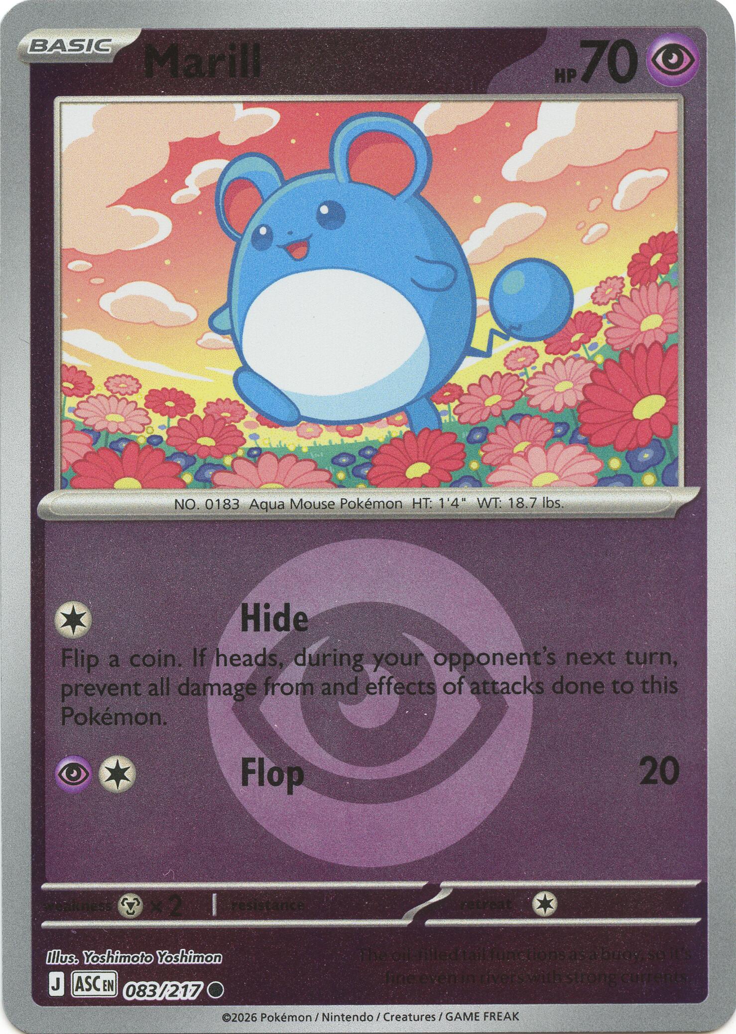 Marill (083/217) (Energy Symbol Pattern) [Mega Evolution: Ascended Heroes] | Gamers Paradise