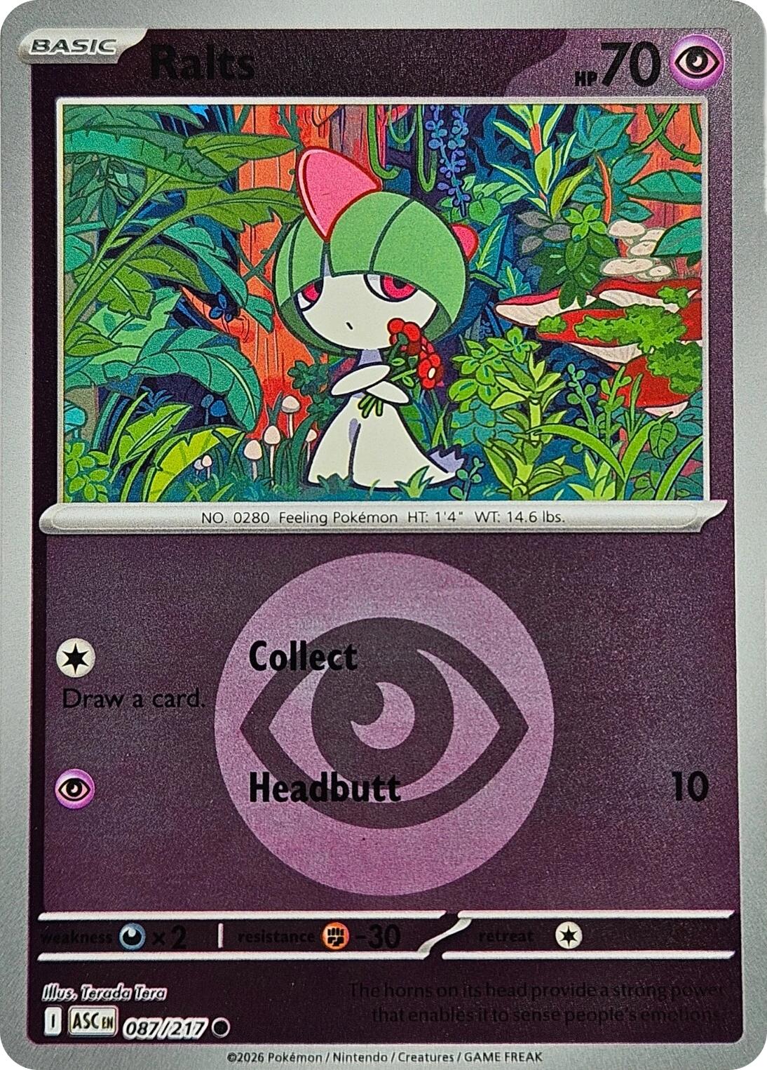 Ralts (087/217) (Energy Symbol Pattern) [Mega Evolution: Ascended Heroes] | Gamers Paradise