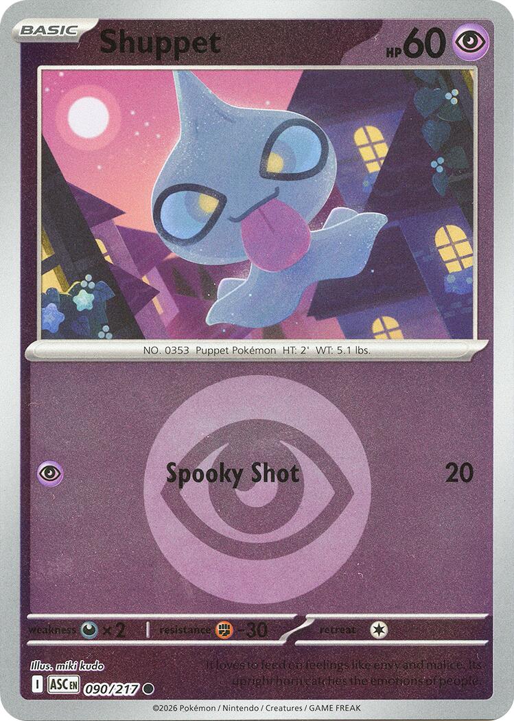Shuppet (090/217) (Energy Symbol Pattern) [Mega Evolution: Ascended Heroes] | Gamers Paradise
