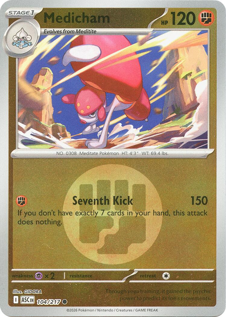 Medicham (104/217) (Energy Symbol Pattern) [Mega Evolution: Ascended Heroes] | Gamers Paradise