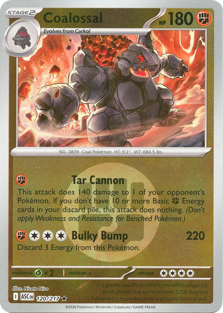 Coalossal (120/217) (Energy Symbol Pattern) [Mega Evolution: Ascended Heroes] | Gamers Paradise