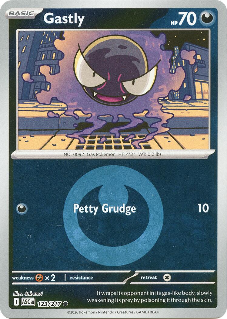 Gastly (123/217) (Energy Symbol Pattern) [Mega Evolution: Ascended Heroes] | Gamers Paradise