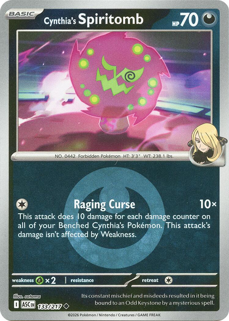 Cynthia's Spiritomb (133/217) (Energy Symbol Pattern) [Mega Evolution: Ascended Heroes] | Gamers Paradise