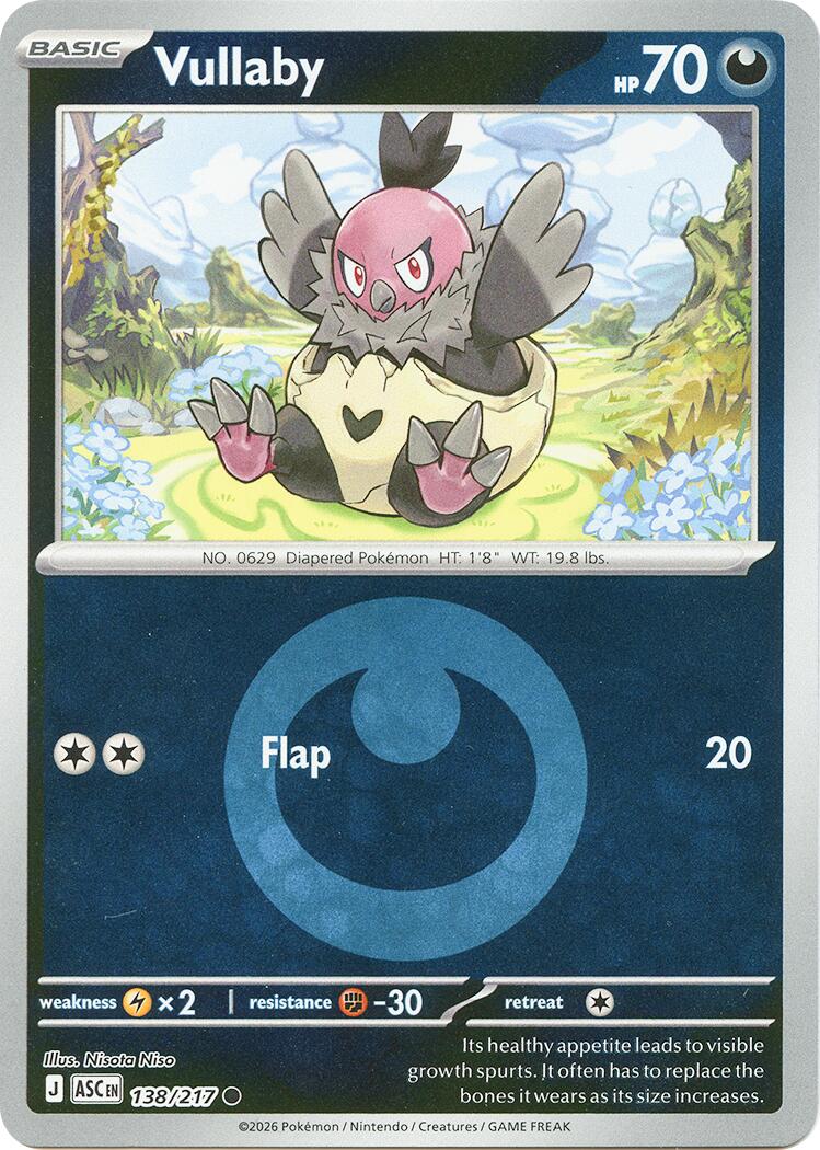 Vullaby (138/217) (Energy Symbol Pattern) [Mega Evolution: Ascended Heroes] | Gamers Paradise