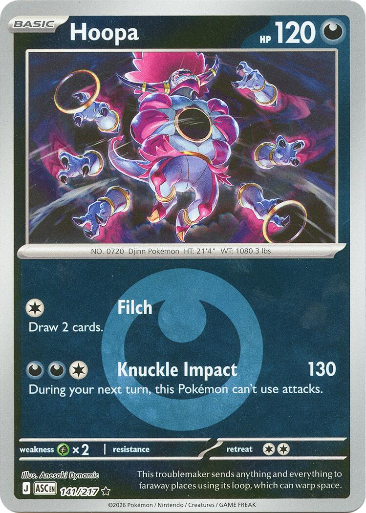 Hoopa (141/217) (Energy Symbol Pattern) [Mega Evolution: Ascended Heroes] | Gamers Paradise