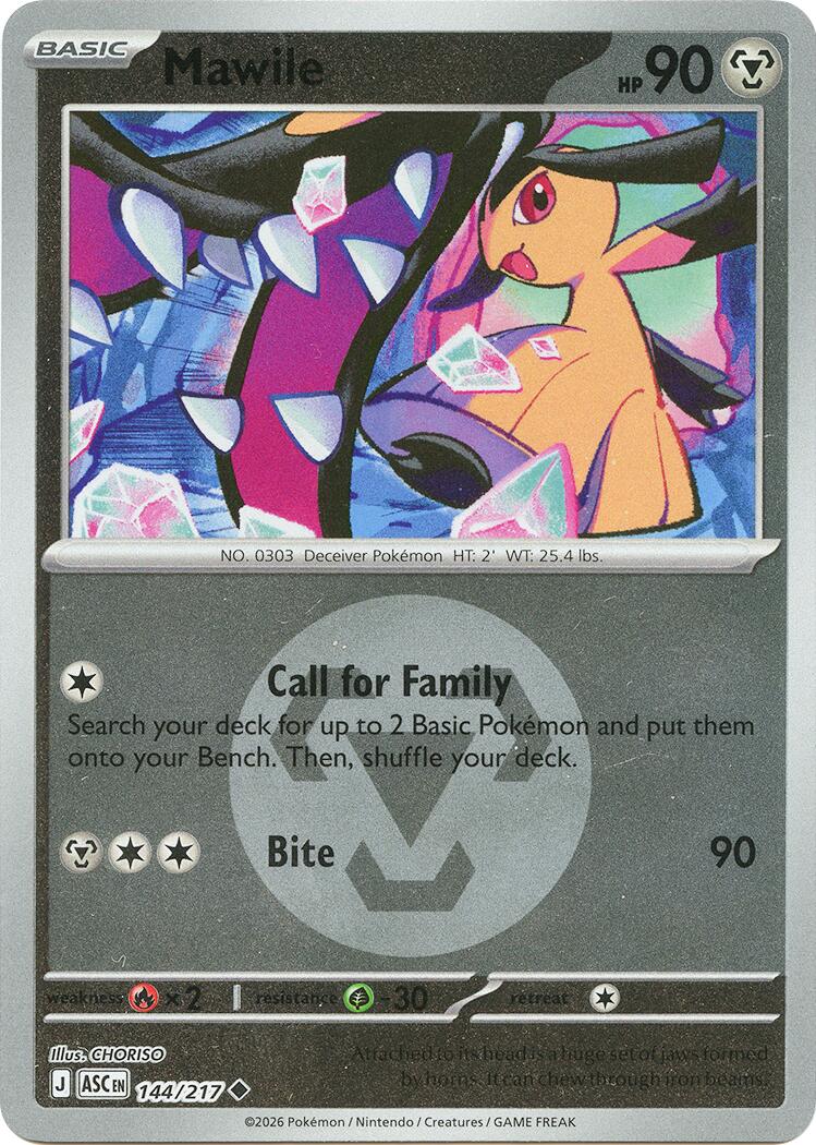 Mawile (144/217) (Energy Symbol Pattern) [Mega Evolution: Ascended Heroes] | Gamers Paradise