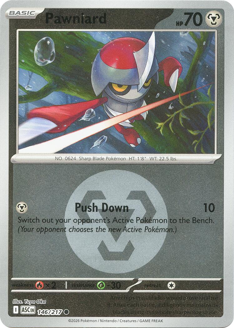 Pawniard (146/217) (Energy Symbol Pattern) [Mega Evolution: Ascended Heroes] | Gamers Paradise