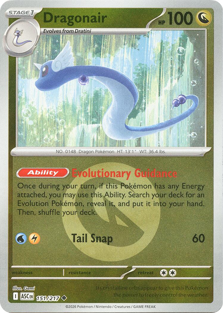 Dragonair (151/217) (Energy Symbol Pattern) [Mega Evolution: Ascended Heroes] | Gamers Paradise