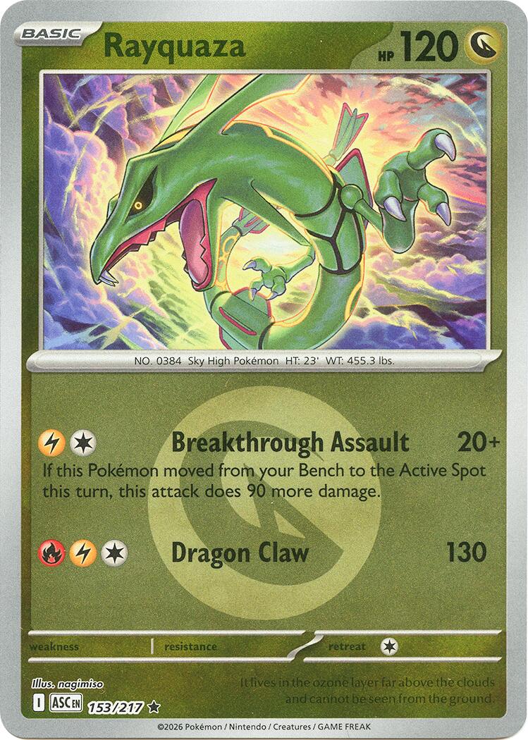 Rayquaza (153/217) (Energy Symbol Pattern) [Mega Evolution: Ascended Heroes] | Gamers Paradise