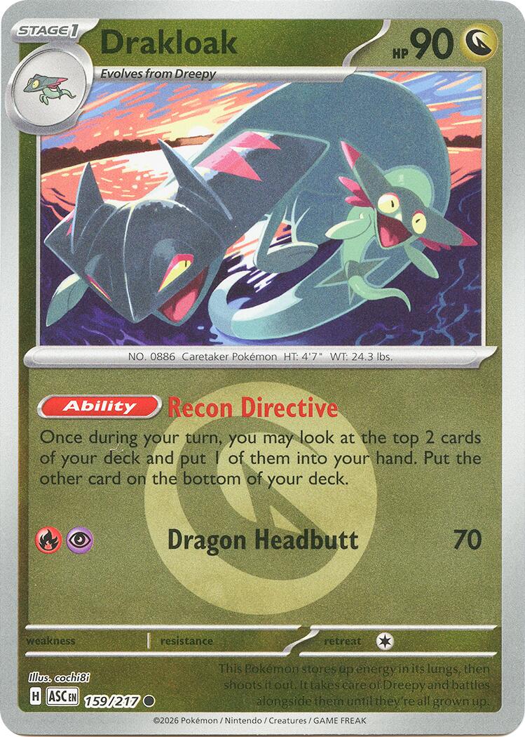 Drakloak (159/217) (Energy Symbol Pattern) [Mega Evolution: Ascended Heroes] | Gamers Paradise