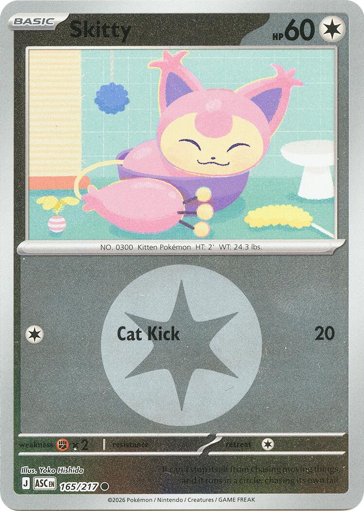 Skitty (165/217) (Energy Symbol Pattern) [Mega Evolution: Ascended Heroes] | Gamers Paradise