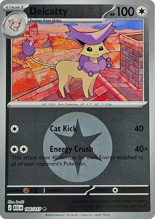 Delcatty (166/217) (Energy Symbol Pattern) [Mega Evolution: Ascended Heroes] | Gamers Paradise