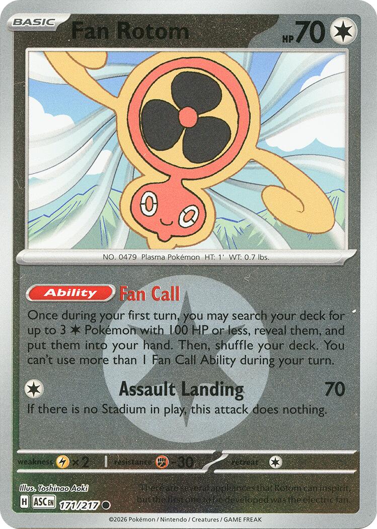 Fan Rotom (171/217) (Energy Symbol Pattern) [Mega Evolution: Ascended Heroes] | Gamers Paradise