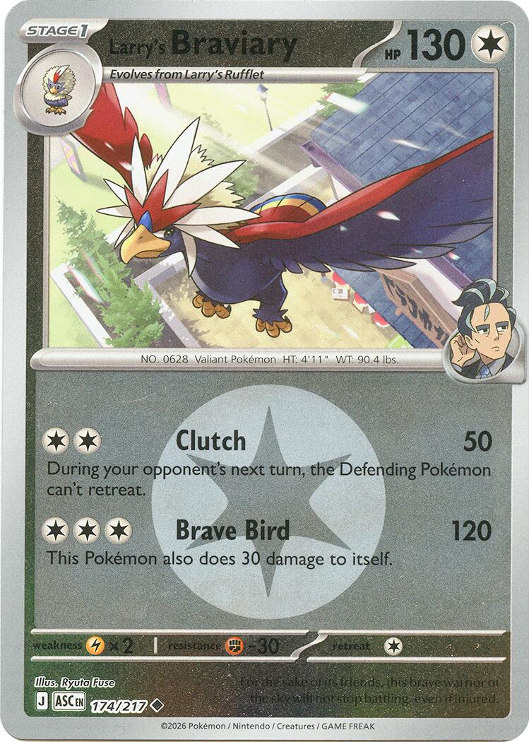 Larry's Braviary (174/217) (Energy Symbol Pattern) [Mega Evolution: Ascended Heroes] | Gamers Paradise