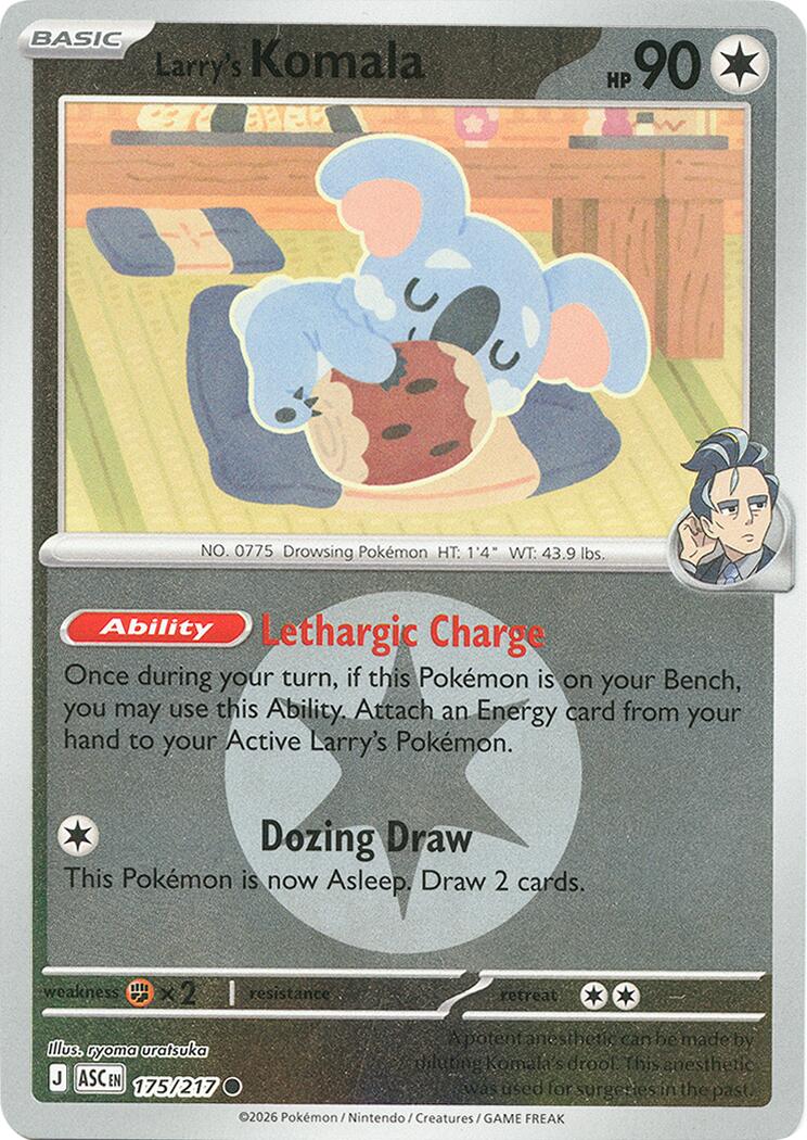 Larry's Komala (175/217) (Energy Symbol Pattern) [Mega Evolution: Ascended Heroes] | Gamers Paradise