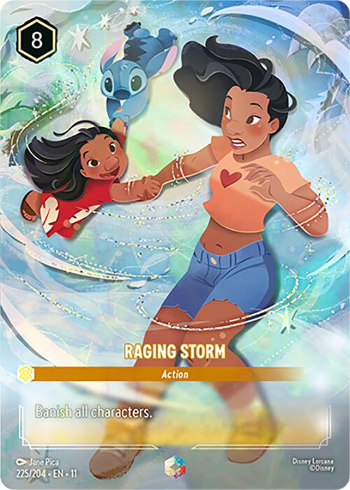 Raging Storm (Enchanted) (225/204) [Winterspell] | Gamers Paradise