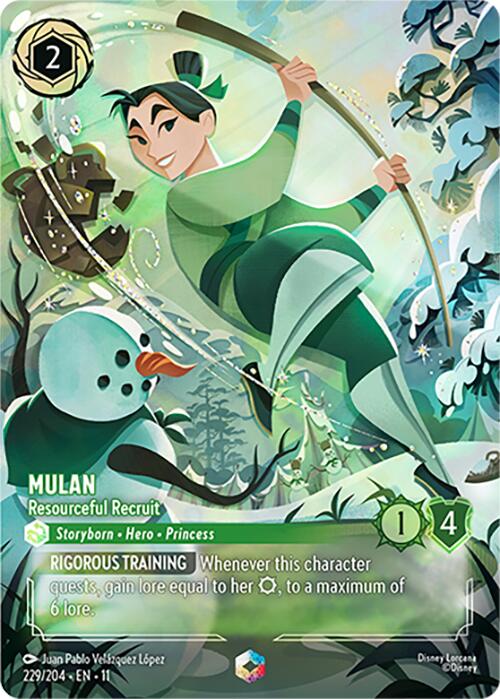 Mulan - Resourceful Recruit (Enchanted) (229/204) [Winterspell] | Gamers Paradise