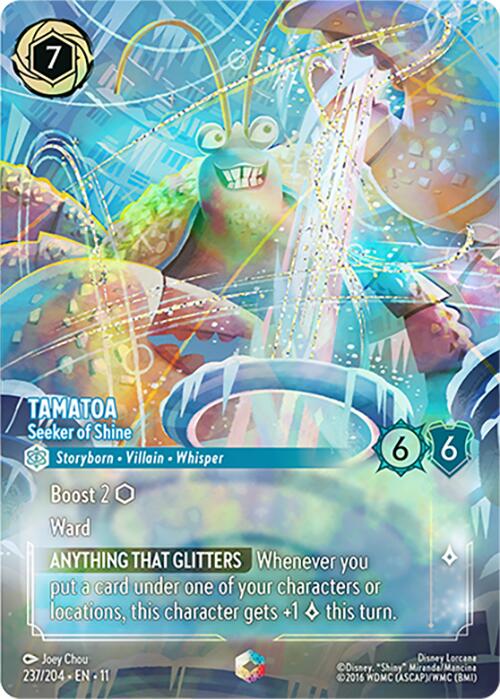 Tamatoa - Seeker of Shine (Enchanted) (237/204) [Winterspell] | Gamers Paradise