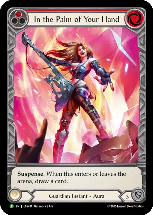 In the Palm of Your Hand [LGS431] (Promo)  Cold Foil | Gamers Paradise