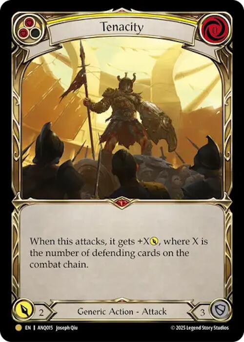 Tenacity (Yellow) (Gold) [ANQ015] (Compendium of Rathe - Antiquity Pack) | Gamers Paradise