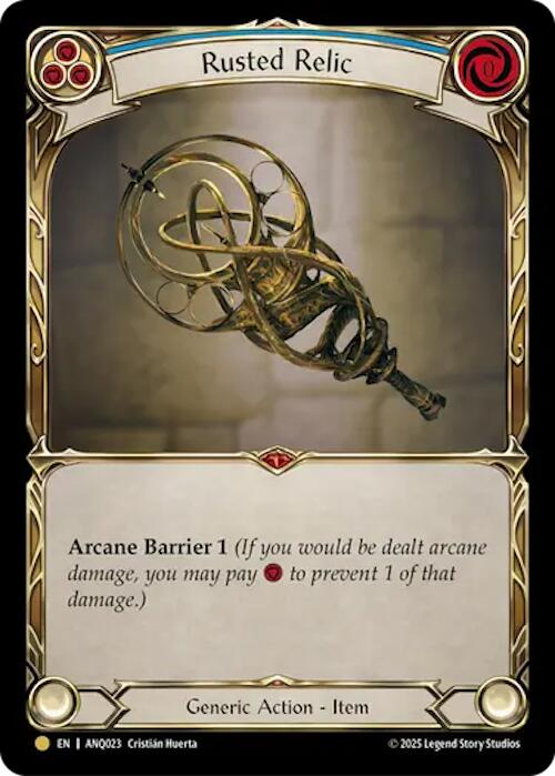 Rusted Relic (Blue) (Gold) [ANQ023] (Compendium of Rathe - Antiquity Pack) | Gamers Paradise