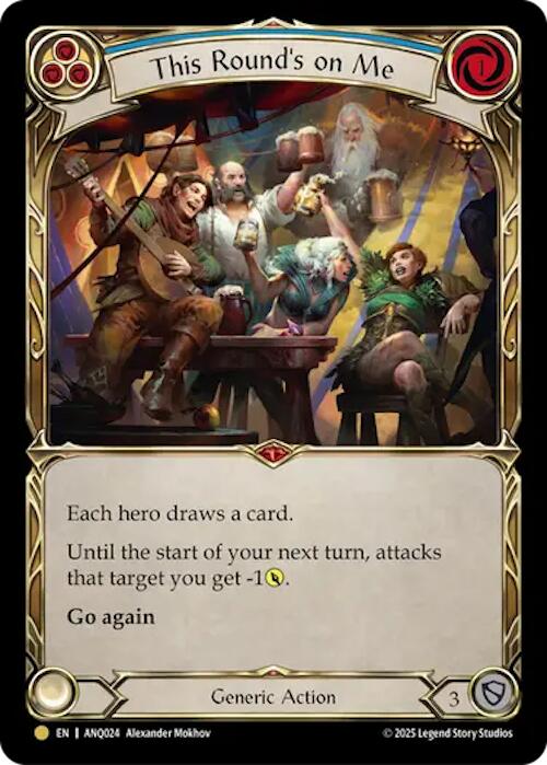 This Rounds On Me (Blue) (Gold) [ANQ024] (Compendium of Rathe - Antiquity Pack)  Rainbow Foil | Gamers Paradise