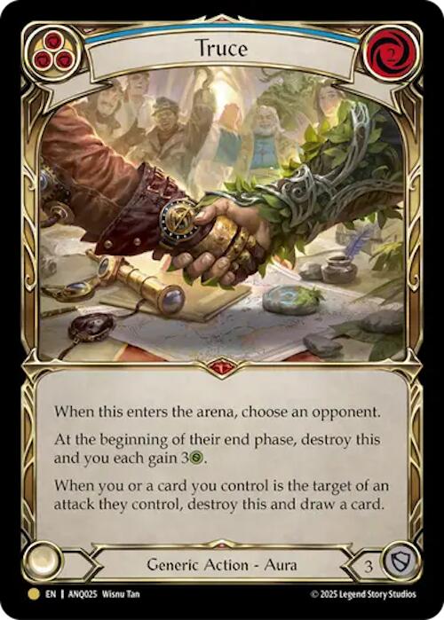 Truce (Blue) (Gold) [ANQ025] (Compendium of Rathe - Antiquity Pack) | Gamers Paradise