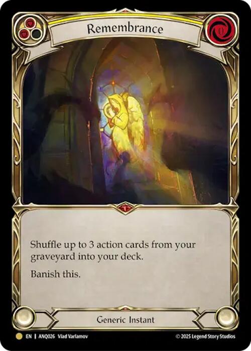Remembrance (Yellow) (Gold) [ANQ026] (Compendium of Rathe - Antiquity Pack) | Gamers Paradise