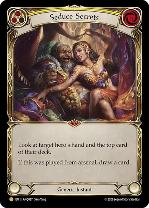 Seduce Secrets (Yellow) (Gold) [ANQ027] (Compendium of Rathe - Antiquity Pack) | Gamers Paradise