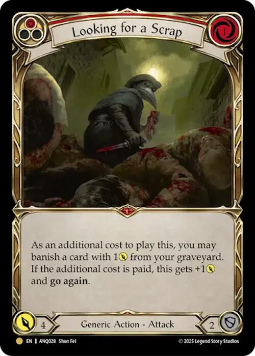 Looking For A Scrap (Red) (Gold) [ANQ028] (Compendium of Rathe - Antiquity Pack) | Gamers Paradise