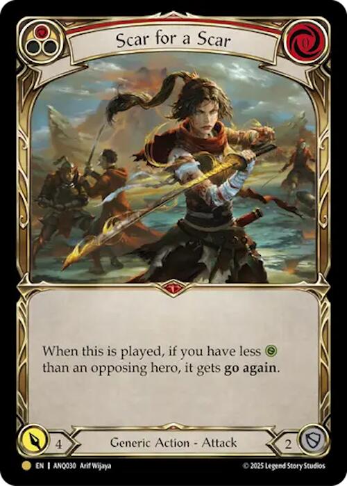 Scar For A Scar (Red) (Gold) [ANQ030] (Compendium of Rathe - Antiquity Pack) | Gamers Paradise