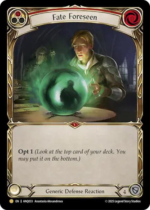 Fate Foreseen (Red) (Gold) [ANQ033] (Compendium of Rathe - Antiquity Pack) | Gamers Paradise