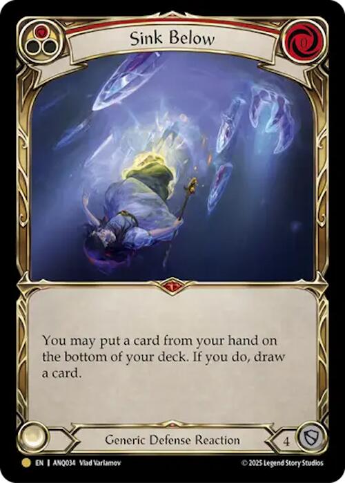 Sink Below (Red) (Gold) [ANQ034] (Compendium of Rathe - Antiquity Pack) | Gamers Paradise
