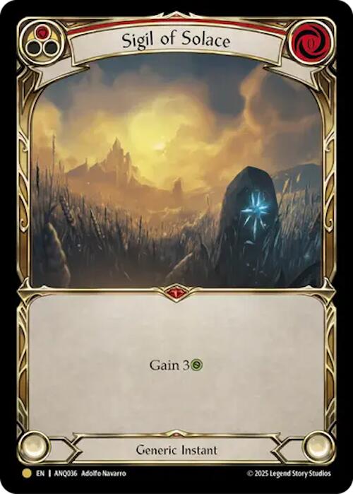 Sigil Of Solace (Red) (Gold) [ANQ036] (Compendium of Rathe - Antiquity Pack) | Gamers Paradise