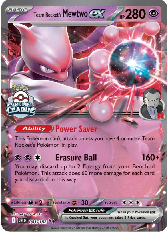 Team Rocket's Mewtwo ex (081/182) [League & Championship Cards] | Gamers Paradise