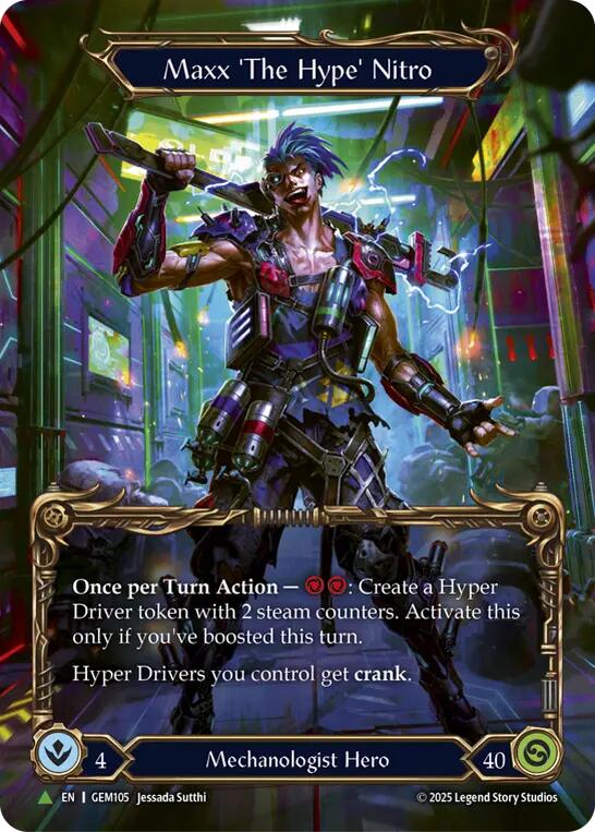 Maxx 'The Hype' Nitro [GEM105] (GEM Pack 4)  Cold Foil | Gamers Paradise